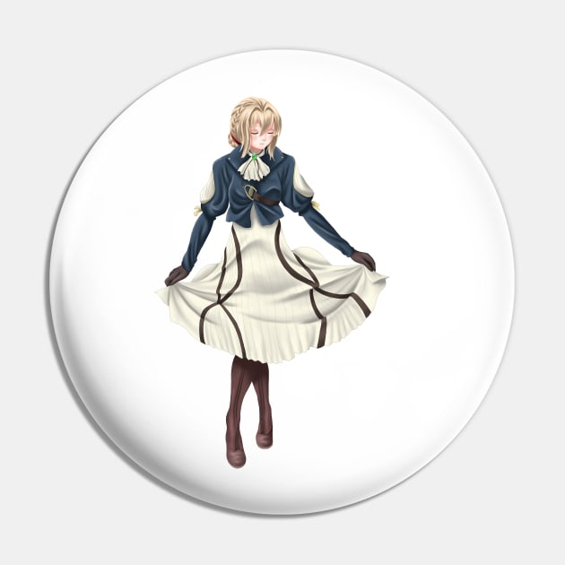 Violet Evergarden Pin by Antonydraws