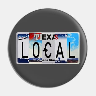 Texas Local License Plates Pin