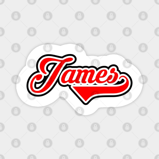 JAMES Magnet by Teebevies