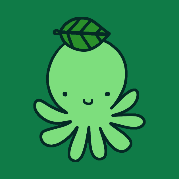 Green Leaf Octopus by saradaboru