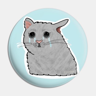 Crying Cat Pin