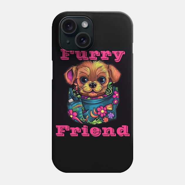 Dog In Pocket Funny Puppy For Dog Lovers Phone Case by BukovskyART