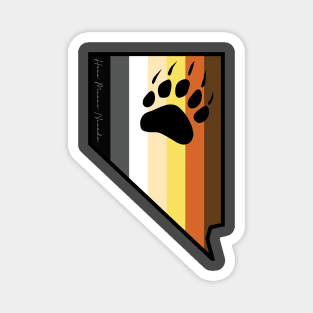 Nevada Bear Brotherhood Pride Flag Magnet