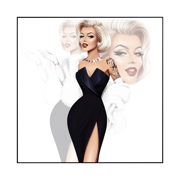 Marilyn Monroe by MissBibishka