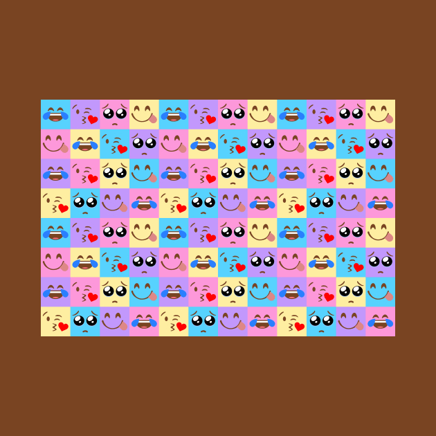 Colorful Emoji Tiles by Defenestration Nation