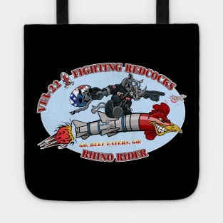 Fighting Redcocks Rhino Nose Art Tote