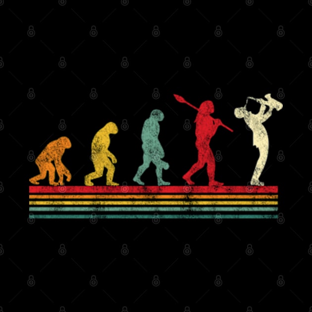 Vintage Evolution Of Saxophone Man by BlendedArt