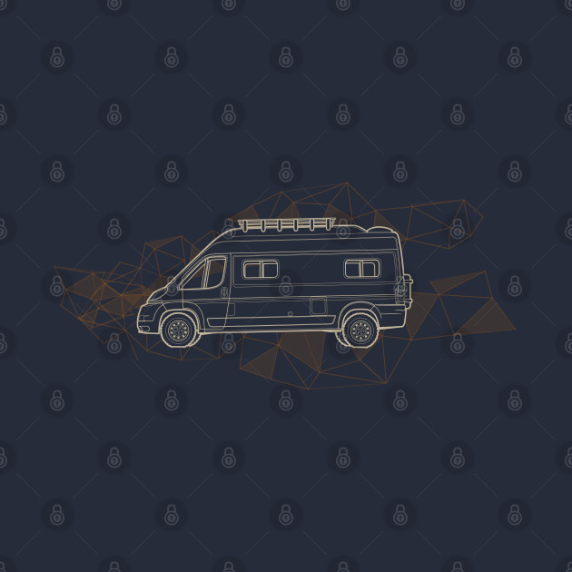 Camper Van, Adventure Calling, Geo by Bluevolksmann