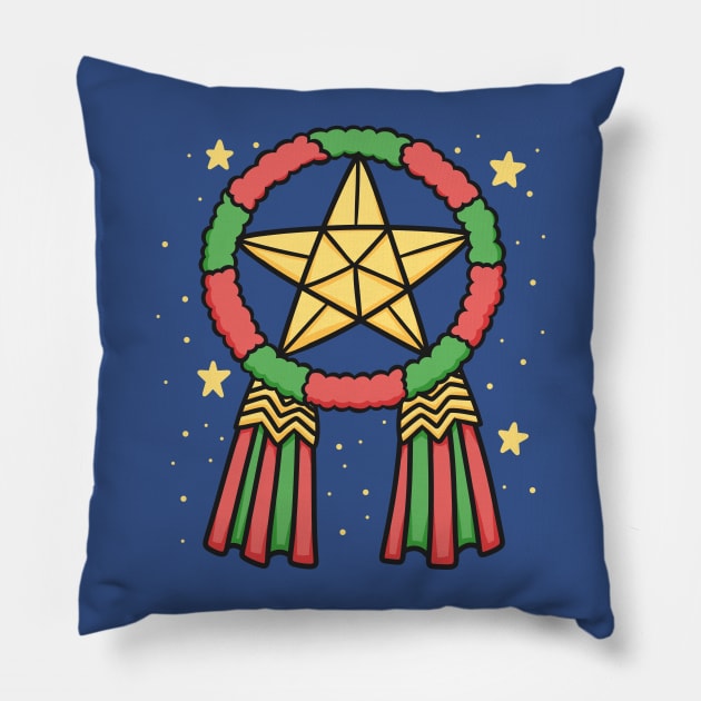 Philippine Christmas Star Pillow by KammyBale