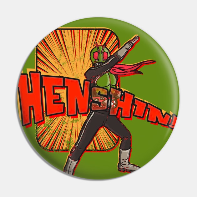 Henshin Hero 1971 v2 Pin by Doc Multiverse Designs