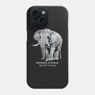 African Elephant "Say No to Ivory" Wildlife Apparel Phone Case