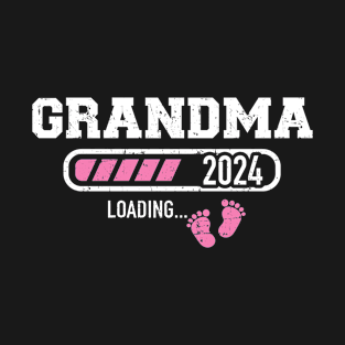 Grandma 2024 loading for pregnancy announcement T-Shirt