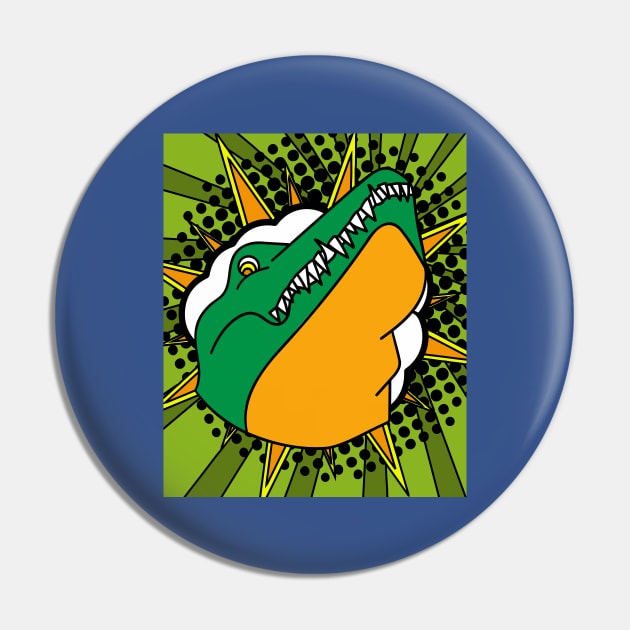 Crocodile Reptiles Alligator Animal Pin by flofin