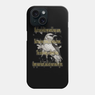 See the world in technicolor, one chirp at a time. Phone Case