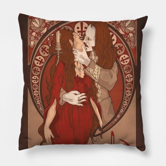 Dracula Pillow by PBMahoneyArt