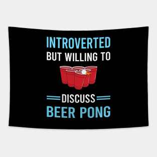 Introverted Beer Pong Tapestry