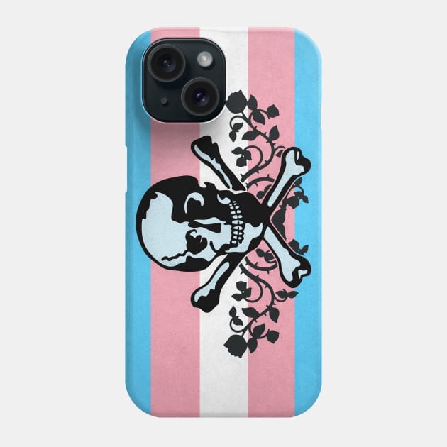 Trans Pride Pirate Flag Phone Case by BeSmartFightDirty