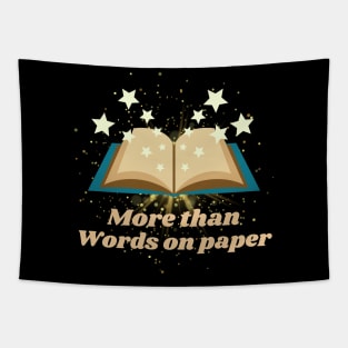 More Than Words on Paper Stars Book - Funny Quotes Tapestry