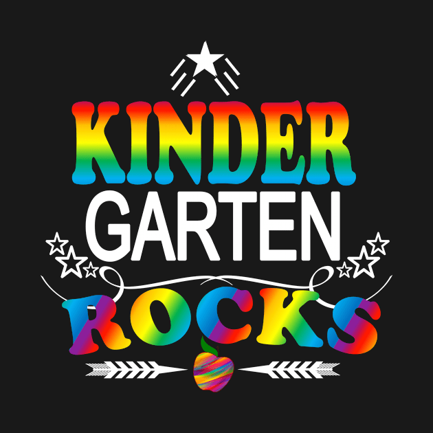 Kindergarten Rocks Rainbow Teacher Student Back To School by Kimmicsts