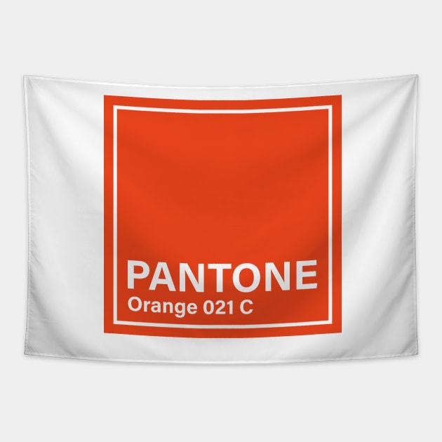 PANTONE Orange 021 C Tapestry by princessmi-com