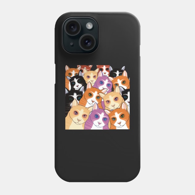 The Cats are watching you Phone Case by marina63