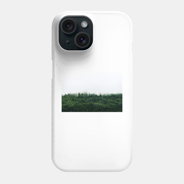 Canadian Mountain Woods in the Mist Phone Case by Amy-K-Mitchell