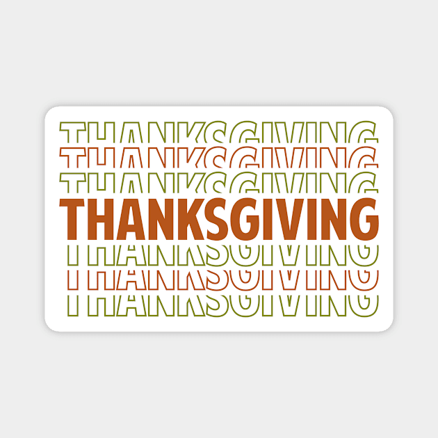 Thanksgiving Magnet by Hastag Pos