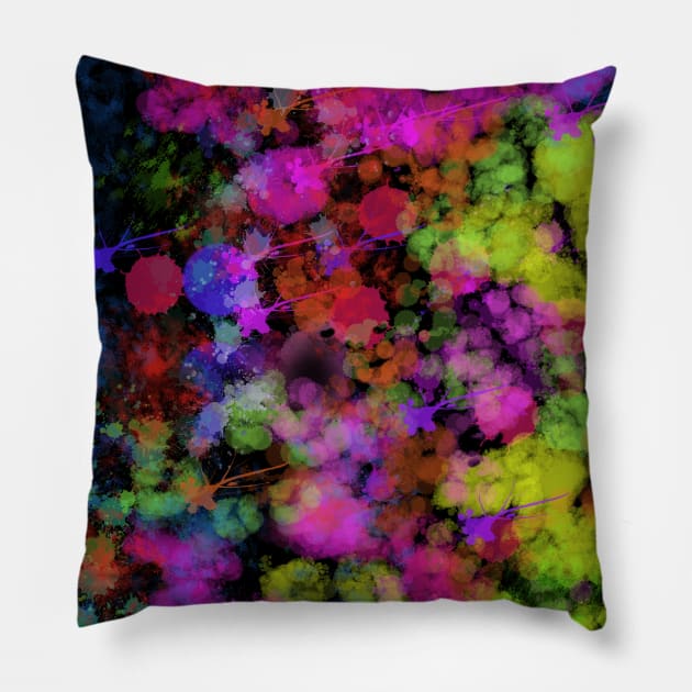 Black rainbow Pillow by jen28