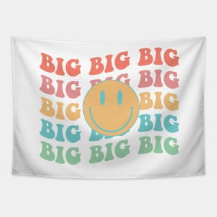 Copy of Big retro happy face, Little big reveal college sorority bid day Tapestry