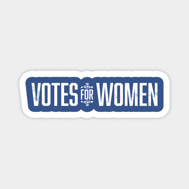 Vintage 1920's Votes for Women Wordmark (White) Magnet by From The Trail