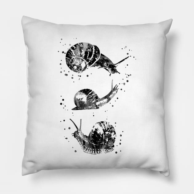 Snail Pillow by RosaliArt