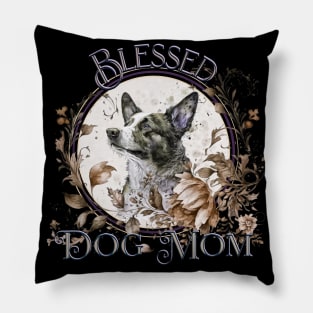 Mother's Day Blessed Dog Mom Traditional Pillow