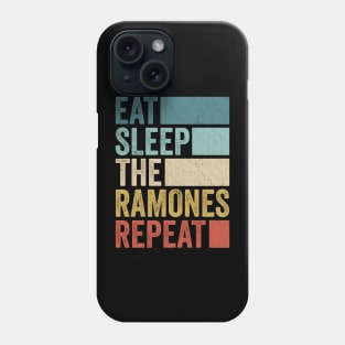 Funny Eat Sleep The Ramones Repeat Retro Vintage Phone Case