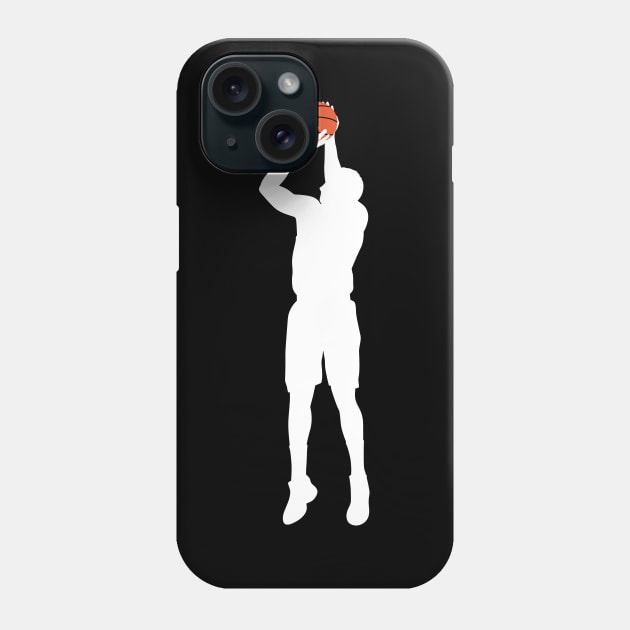 Shoot basketball jump slam silhouette Phone Case by creative.z