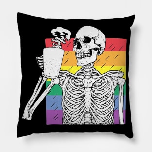 skull pride Pillow