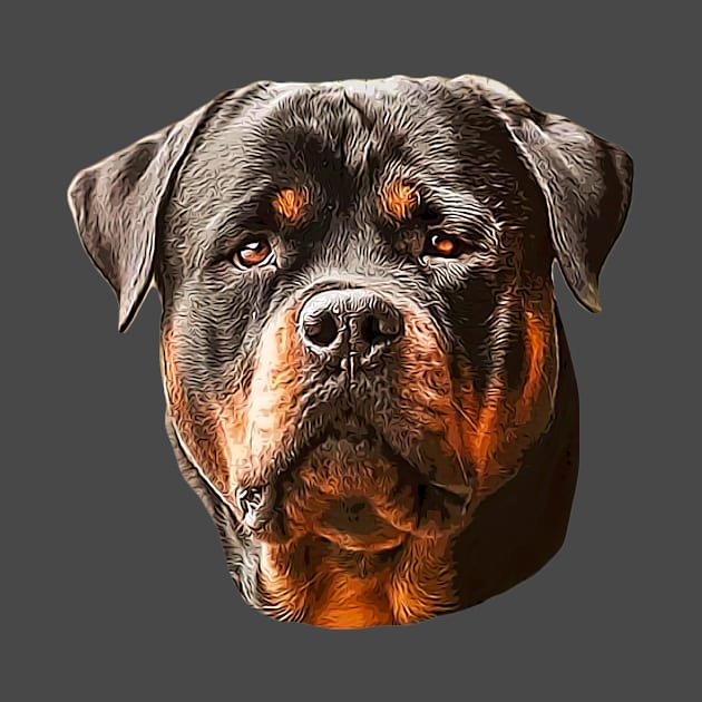 Rottweiler Dog by Elarex