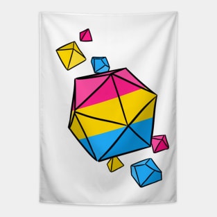 Pan Pride Flag Dice Tapestry