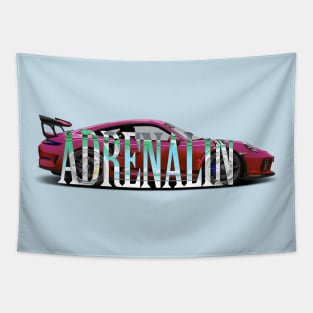 911 GT3 RS ADRENALIN ROSE Tapestry