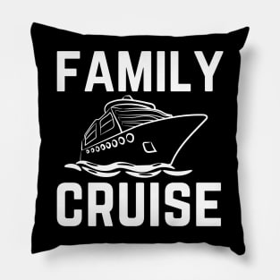 Family Cruise Vacation Pillow