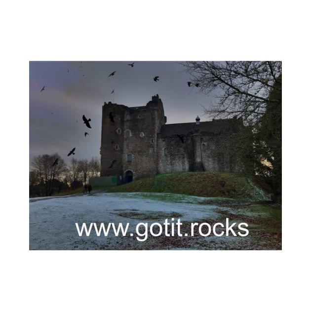 Doune Castle rocks ! by goldyart