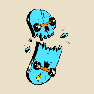 Skateboard skull T-Shirt