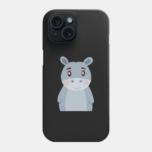 Baby Hippo Illustration Phone Case