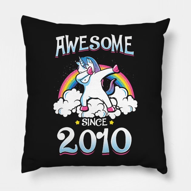 Awesome Since 2010 Pillow by KsuAnn