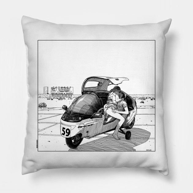 asc 544_La défaite par forfait (He never made it to Vegas) Pillow by apolloniasaintclair