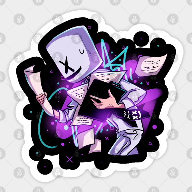 Marshmello Cartoon - Marshmello - Sticker | TeePublic Marshmello Cartoon - Marshmello - Sticker | TeePublic