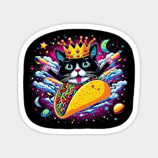 king cat galaxy funny Magnet