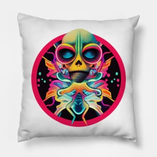 alien rave Pillow