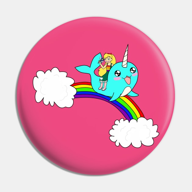 Star Butterfly: Rainbow Slide Pin by LunaHarker