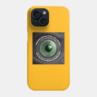 Green Eyes Poem Phone Case