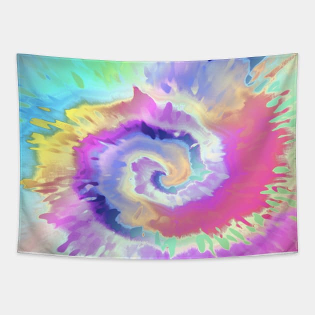 Pastel Tie Dye Tapestry by Scar